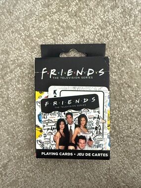 2 for $15 Friends tv show never used F🔴R🔵I🟡E🔴N🔵D🟡 S Card Deck - never used